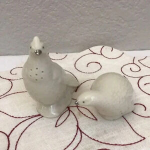 Vintage Lenox Game Birds Ceramic Salt & Pepper Shaker Pheasants